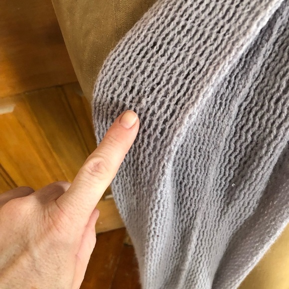 Knit Tube Infinity Scarf with Fringes - Picture 11 of 15